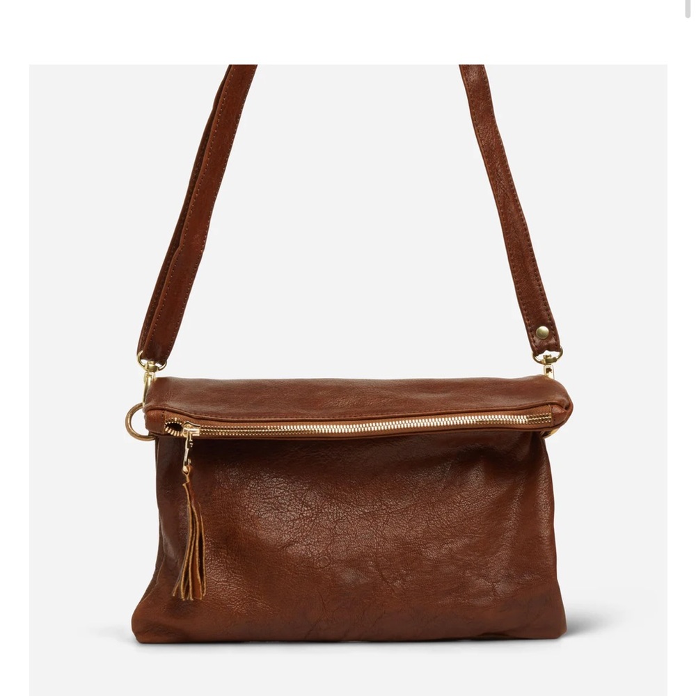 Parker Clay Makeda Crossbody-cognac *reposh*
